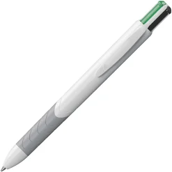 Paper Mate® InkJoy™ Quatro Retractable Ballpoint Pens, Medium Point, 1.0 mm, White Barrels, Assorted Ink Colors, Pack Of 3
