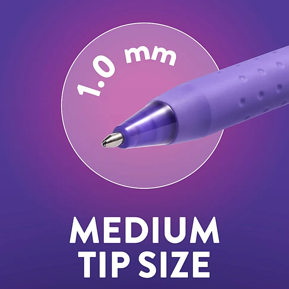 Paper Mate InkJoy 300RT Ballpoint Pens, Colorful Pens with Fashion Wraps, Retractable, Medium Point, Assorted Colors, 6 Count