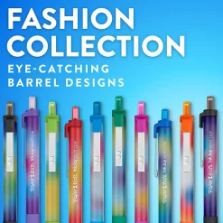 Paper Mate InkJoy 300RT Ballpoint Pens, Colorful Pens with Fashion Wraps, Retractable, Medium Point, Assorted Colors, 6 Count