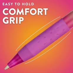 Paper Mate InkJoy 300RT Ballpoint Pens, Colorful Pens with Fashion Wraps, Retractable, Medium Point, Assorted Colors, 6 Count