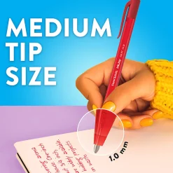 Paper Mate InkJoy 100RT Ballpoint Pens, Medium Point (1.0mm), Assorted Fashion Colors, 4 Count
