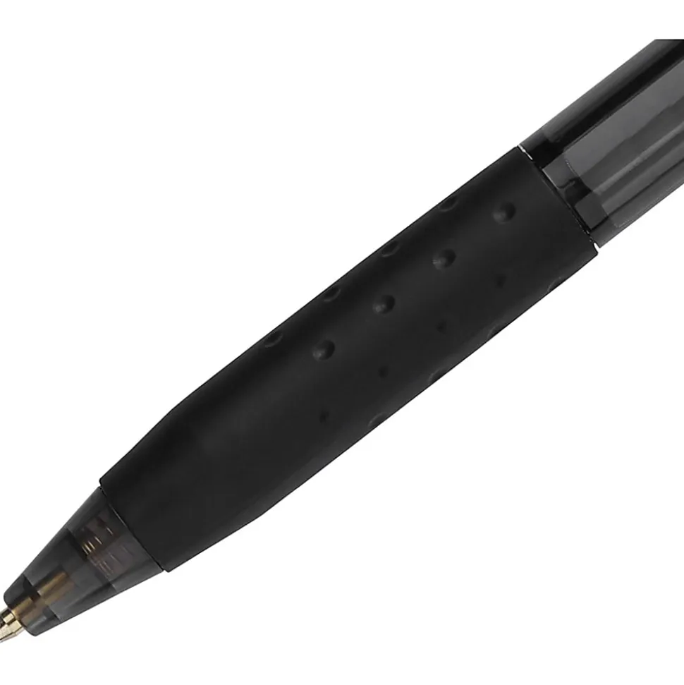 Paper Mate® InkJoy™ 300 RT Retractable Pens, Medium Point, 1.0 mm, Clear Barrel, Black Ink, Pack Of 36