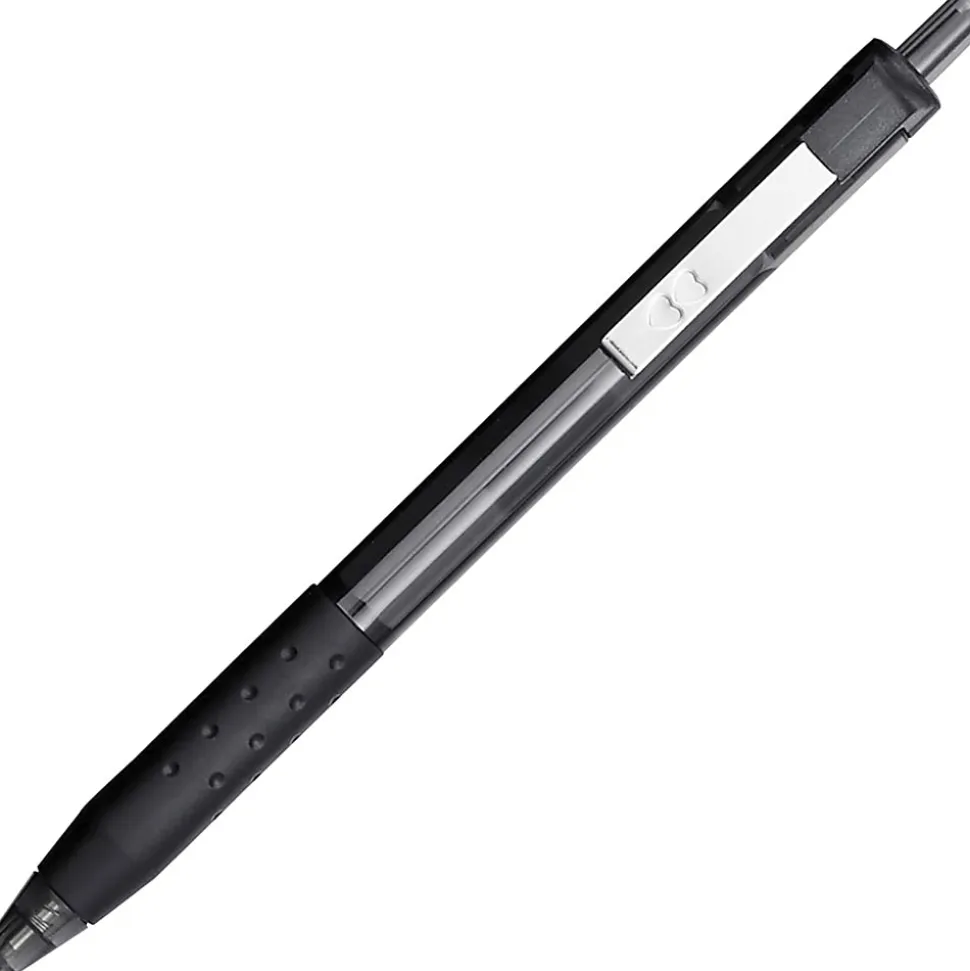 Paper Mate® InkJoy™ 300 RT Retractable Pens, Medium Point, 1.0 mm, Clear Barrel, Black Ink, Pack Of 36