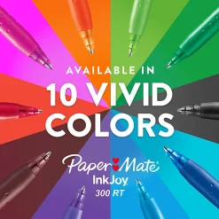 Paper Mate InkJoy 300RT Retractable Ballpoint Pens, Medium Point (1.0mm), 8 Count, USA 250th Anniversary Edition