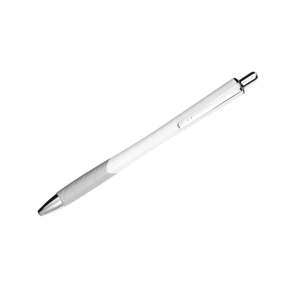 Paper Mate® InkJoy™ 700RT Retractable Ballpoint Pens, Medium Point, 1.0 mm, White Barrels, Black Ink, Pack Of 12