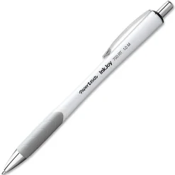 Paper Mate® InkJoy™ 700RT Retractable Ballpoint Pens, Medium Point, 1.0 mm, White Barrels, Black Ink, Pack Of 12