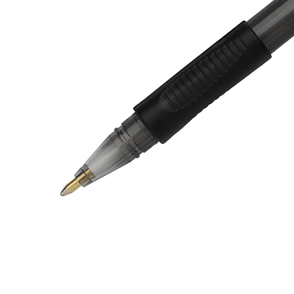 Paper Mate® InkJoy™ 300 Stick Pens, Medium Point, 1.0 mm, Translucent Barrels, Black Ink, Pack Of 12 Pens