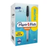 Paper Mate® InkJoy 50ST Stick Ballpoint Pens, Medium Point, 1.0 mm, Clear Barrels, Black Ink, Box of 60
