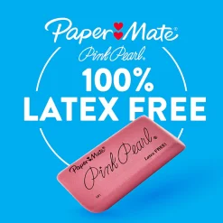 Paper Mate® Pink Pearl® Erasers, Large, Box Of 12