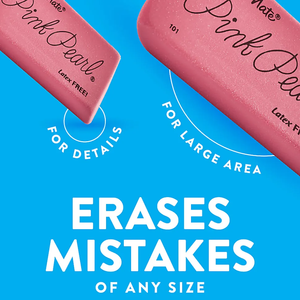 Paper Mate® Pink Pearl® Erasers, Large, Box Of 12