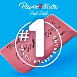 Paper Mate® Pink Pearl® Erasers, Large, Box Of 12