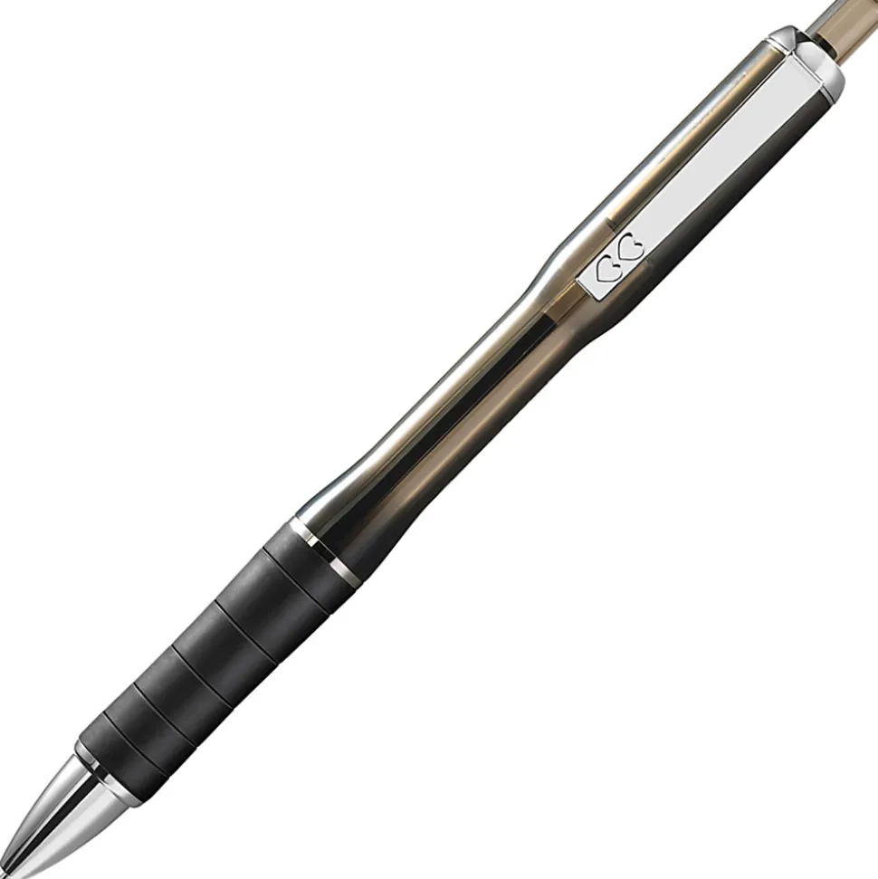 Paper Mate® Profile® Elite Retractable Ballpoint Pens, Bold Point, 1.4 mm, Black Barrel, Black Ink, Pack Of 12
