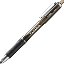 Paper Mate® Profile® Elite Retractable Ballpoint Pens, Bold Point, 1.4 mm, Black Barrel, Black Ink, Pack Of 12