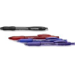 Paper Mate® Profile™ Retractable Ballpoint Pens, Bold Point, 1.4 mm, Translucent Barrel, Assorted Ink Colors, Pack Of 4