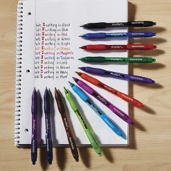 Paper Mate® Profile™ Retractable Ballpoint Pens, Bold Point, 1.4 mm, Translucent Barrel, Blue Ink, Pack Of 4