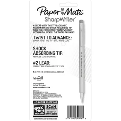 Paper Mate® SharpWriter® Mechanical Pencils, 0.7 mm, Yellow Barrel, Pack Of 5 Pencils