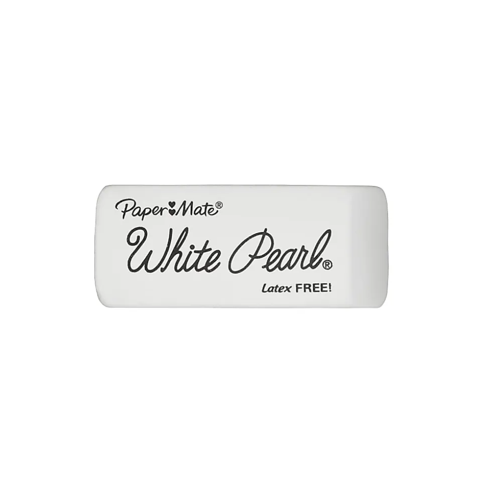 Paper Mate® White Pearl® Latex-Free Erasers, Pack Of 3