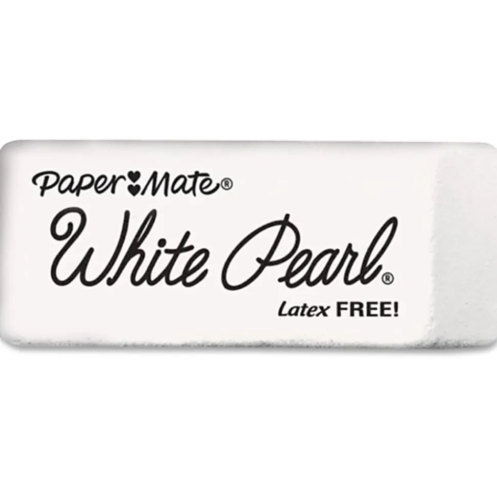 Paper Mate® White Pearl® Latex-Free Erasers, Pack Of 3