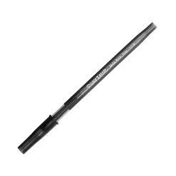 Paper Mate® Write Bros.® Grip Ballpoint Stick Pens, Medium Point, 1.0 mm, Black Barrel, Black Ink, Pack Of 12
