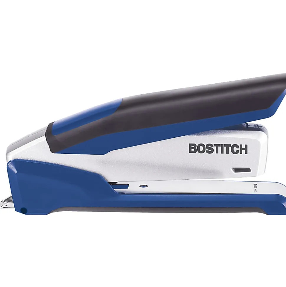 PaperPro InPower™ Premium Desktop Stapler With Antimicrobial Protection, 28-Sheet Capacity, Blue