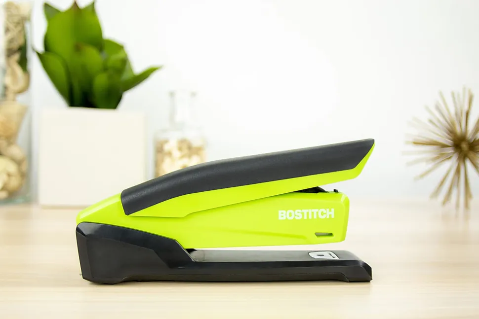 PaperPro InPower™ Spring-Powered Desktop Stapler With Antimicrobial Protection, 20-Sheet Capacity, Green
