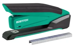 PaperPro InPower™ Spring-Powered Desktop Stapler With Antimicrobial Protection, 20 Sheets Capacity, Assorted Colors