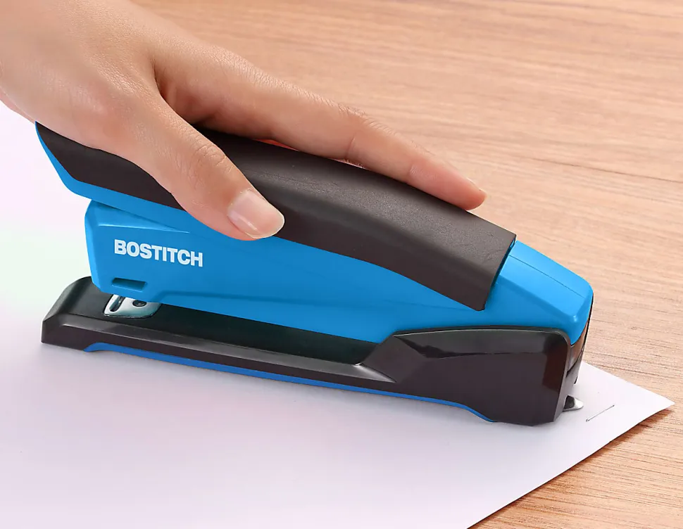 PaperPro InPower™ Spring-Powered Desktop Stapler With Antimicrobial Protection, 20 Sheets Capacity, Assorted Colors