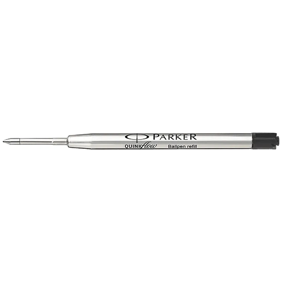 Parker® Ballpoint Pen Refill, Medium Point, 1.0 mm, Black