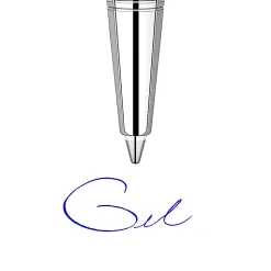 Parker® Gel-Ink Refills, Medium Point, 0.7 mm, Blue, Pack Of 2 Refills