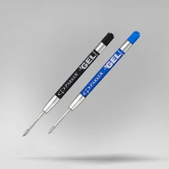 Parker® Gel-Ink Refills, Medium Point, 0.7 mm, Black, Pack Of 2 Refills