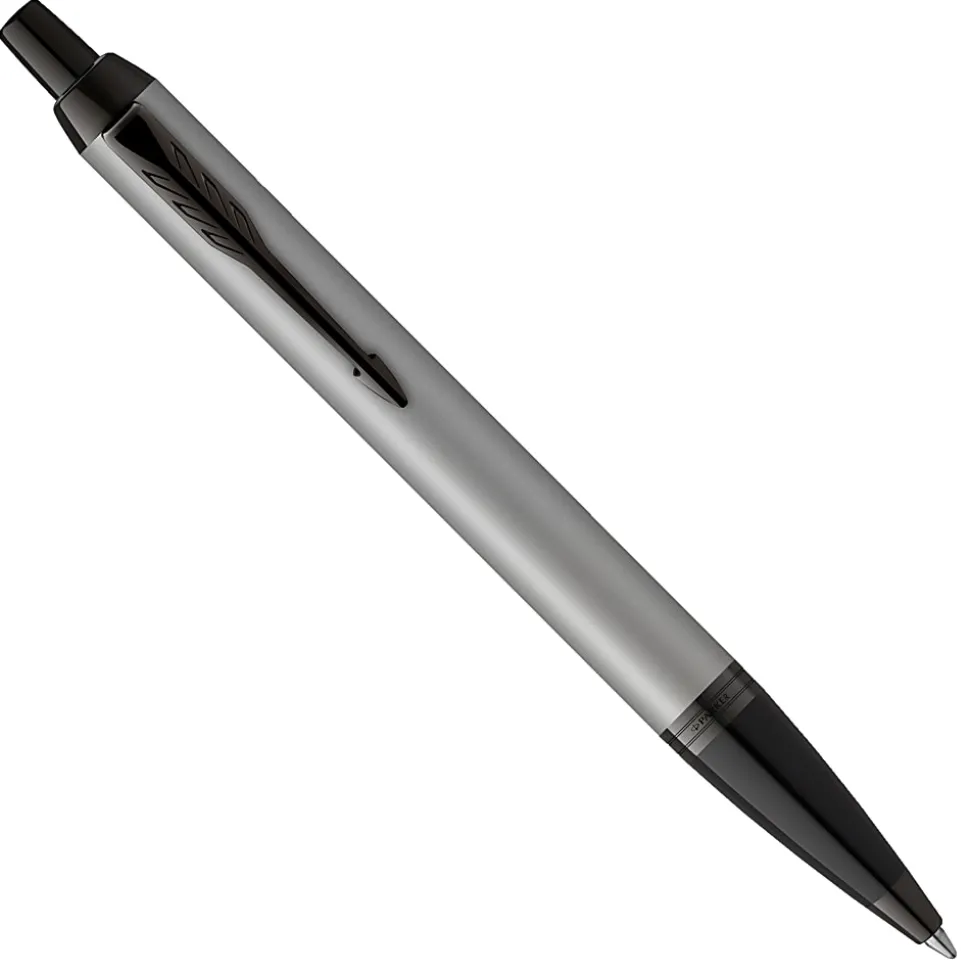 Parker® IM Ballpoint Pen, Medium Point, 0.7 mm, Matte Gray/Black Barrel, Blue Ink