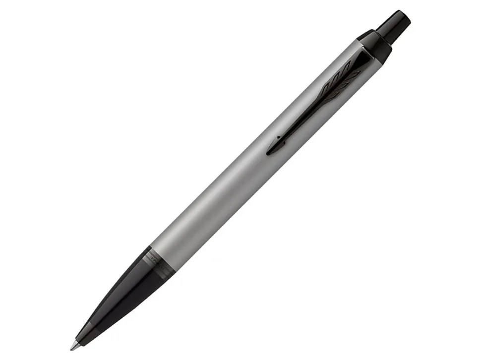 Parker® IM Ballpoint Pen, Medium Point, 0.7 mm, Matte Gray/Black Barrel, Blue Ink