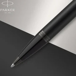 Parker® IM Ballpoint Pen, Medium Point, 0.7 mm, Matte Black Barrel, Blue Ink