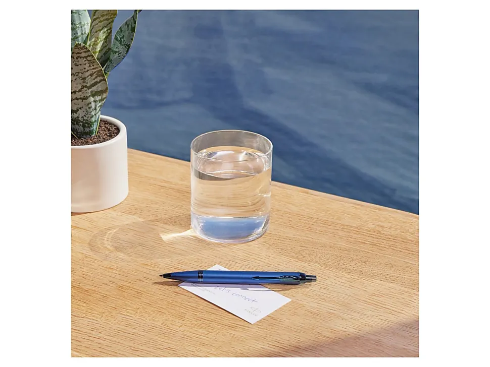 Parker® IM Ballpoint Pen, Medium Point, 0.7 mm, Monochrome Blue Barrel, Blue Ink