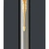 Parker® IM Ballpoint Pen, Medium Point, 1.0 mm, Black/Gold Barrel, Blue Ink