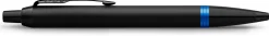 Parker® IM Ballpoint Pen, Medium Point, 0.7 mm, Satin Black/Marine Blue Barrel, Blue Ink