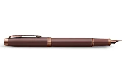 Parker IM Monochrome Fountain Pen, Burgundy Finish and Trims, Medium Point, Blue Ink, Gift Box