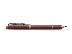 Parker IM Monochrome Fountain Pen, Burgundy Finish and Trims, Medium Point, Blue Ink, Gift Box