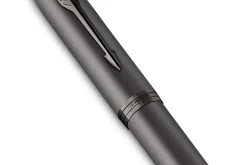 Parker IM Monochrome Fountain Pen, Blue Ink, Gun Metal Finish and Trims, Medium Point, Gift Box