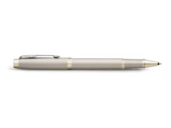 Parker IM Monochrome RollerBall® Pen, Champagne Finish and Trims, Fine Point, Black Ink, Gift Box