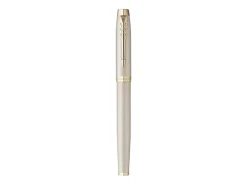 Parker IM Monochrome RollerBall® Pen, Champagne Finish and Trims, Fine Point, Black Ink, Gift Box