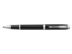 ParkerĀ® IM Rollerball Pen, Fine Point, 0.5 mm, Matte Black/Chrome Barrel, Black Ink