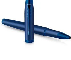 Parker® IM Rollerball Pen, Fine Point, 0.5 mm, Monochrome Blue Barrel, Black Ink