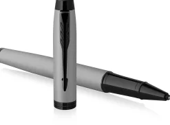 Parker® IM Rollerball Pen, Fine Point, 0.5 mm, Matte Gray Barrel, Black Ink