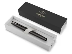 Parker® IM Rollerball Pen, Fine Point, 0.5 mm, Titanium Gunmetal Barrel, Black Ink