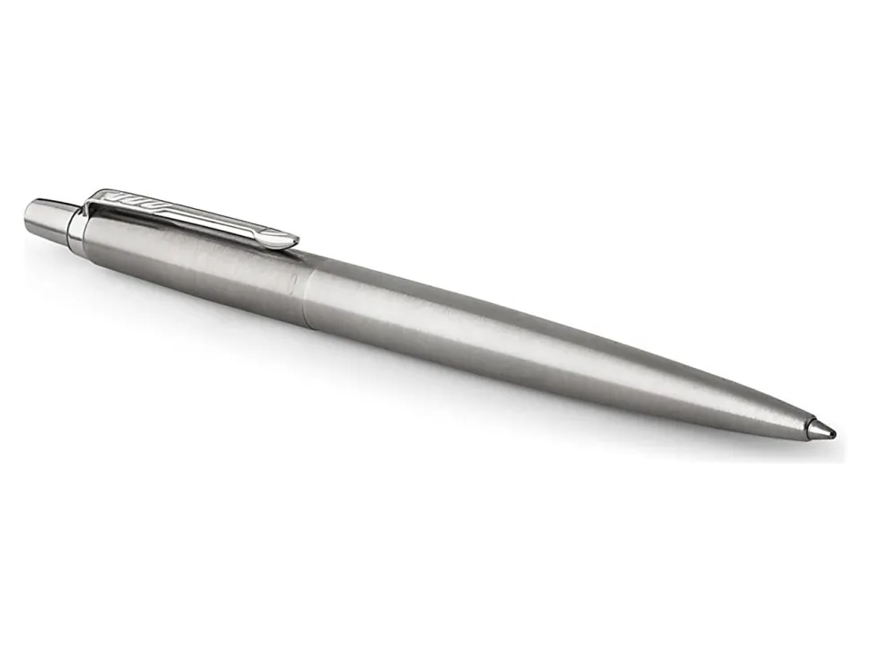Parker® Jotter™ Ballpoint Pen, Medium Point, 0.7 mm, Stainless Steel Barrel, Blue Ink