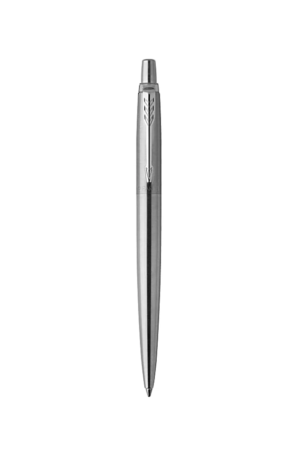 Parker® Jotter™ Ballpoint Pen, Medium Point, 0.7 mm, Stainless Steel Barrel, Blue Ink
