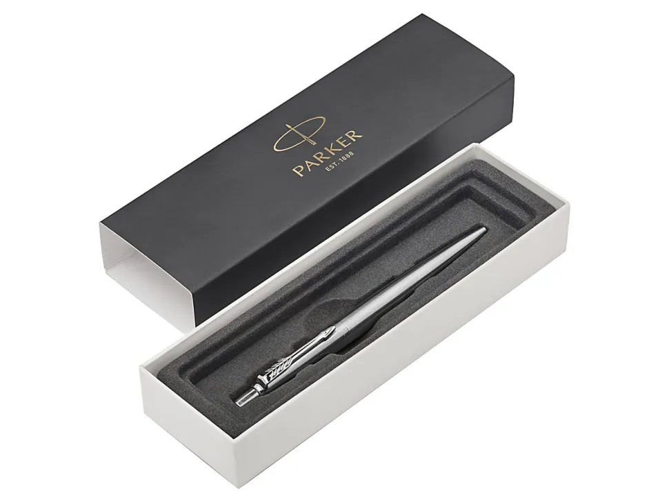 Parker® Jotter Gel Pen, Medium Point, 0.7 mm, Stainless-Steel/Chrome Barrel, Black Ink