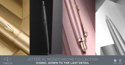 Parker® Jotter XL Ballpoint Pen, Medium Point, 0.7 mm, Silver Barrel, Blue Ink
