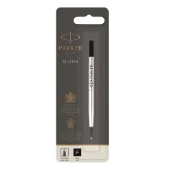 ParkerĀ® Rollerball Pen Refill, Medium Point, 0.7 mm, Black, 3021331